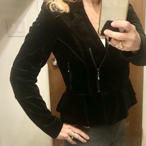 White House Black Market velvet jacket